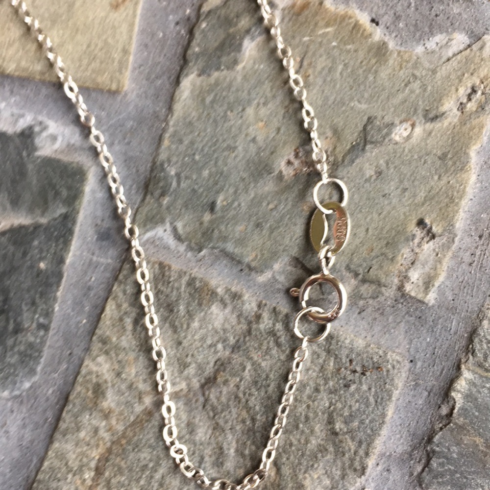 Larimar Sterling Silver Chain/Pendant ER Set - Picture 11 of 14